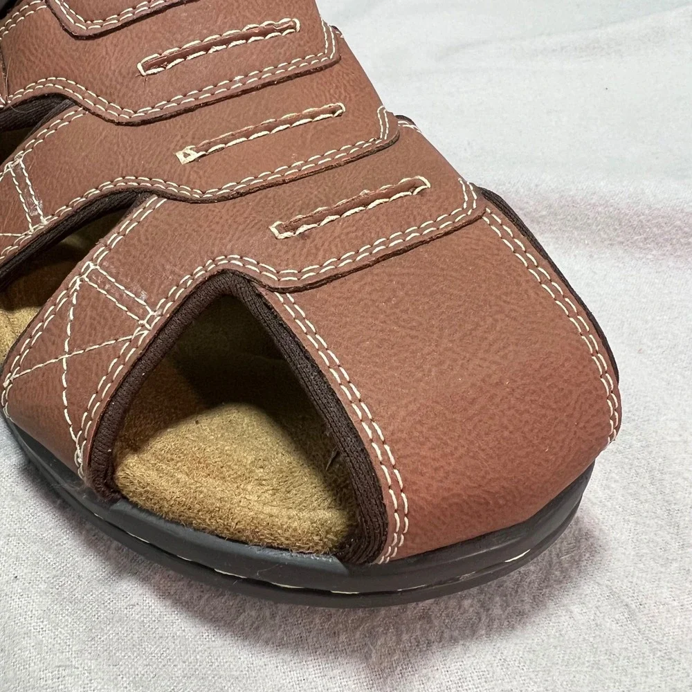 Dockers Searose Fisherman Sandals Rust Brown Memory Foam‎ Casual Gorpcore 13 M
